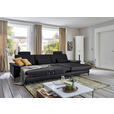 ECKSOFA  in Echtleder Anthrazit  334/176 cm  - Anthrazit/Schwarz, Design, Leder/Metall (334/176cm) - Dieter Knoll