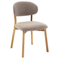 STUHL in Holz, Textil Taupe, Wildeiche  - Taupe/Wildeiche, KONVENTIONELL, Holz/Textil (50/82/57cm) - Venda