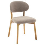STUHL in Holz, Textil Taupe, Wildeiche  - Taupe/Wildeiche, KONVENTIONELL, Holz/Textil (50/82/57cm) - Venda