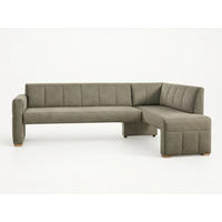 UGAONA KLUPA  maslinasto zelena   - boja hrasta/maslinasto zelena, Moderno, drvo/tekstil (245/159cm) - Livetastic