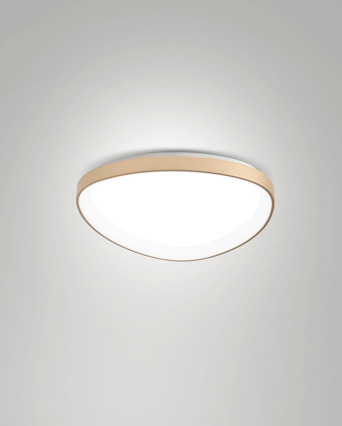 LED-DECKENLEUCHTE 42/7 cm   - Messingfarben, Design, Kunststoff/Metall (42/7cm)