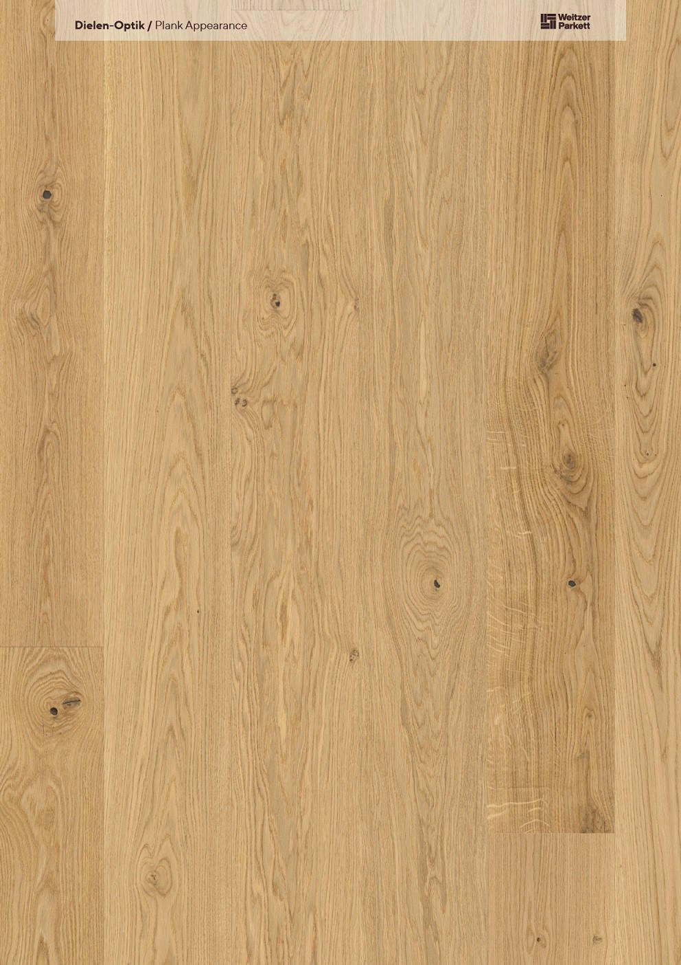 LANDHAUSDIELE, Eiche Pure Pflegefrei Diele  per  m² - Design, Holz (180/17,5/1,1cm) - Weitzer Parkett