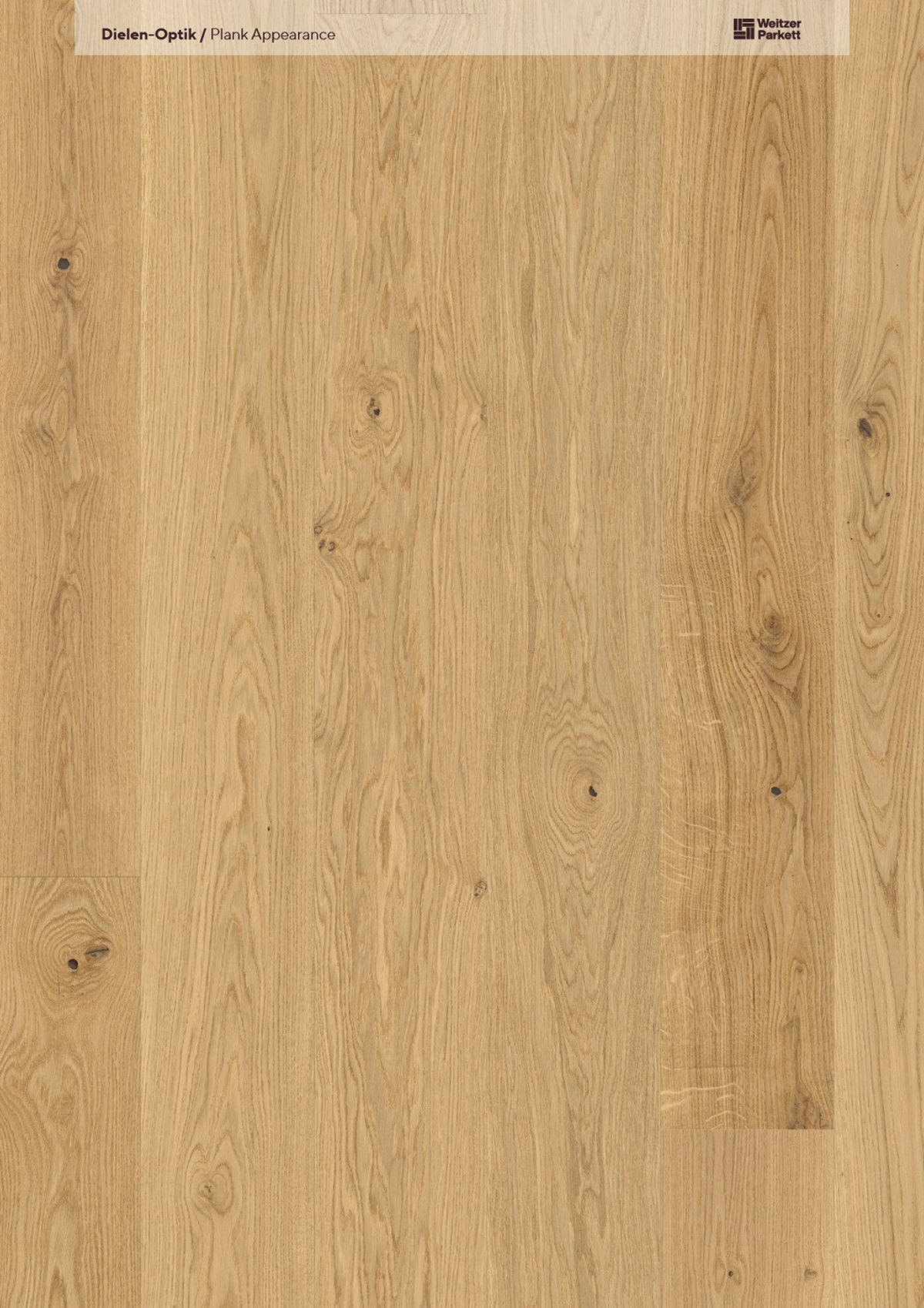 LANDHAUSDIELE, Eiche Pure Pflegefrei Diele  per  m² - Design, Holz (180/17,5/1,1cm) - Weitzer Parkett