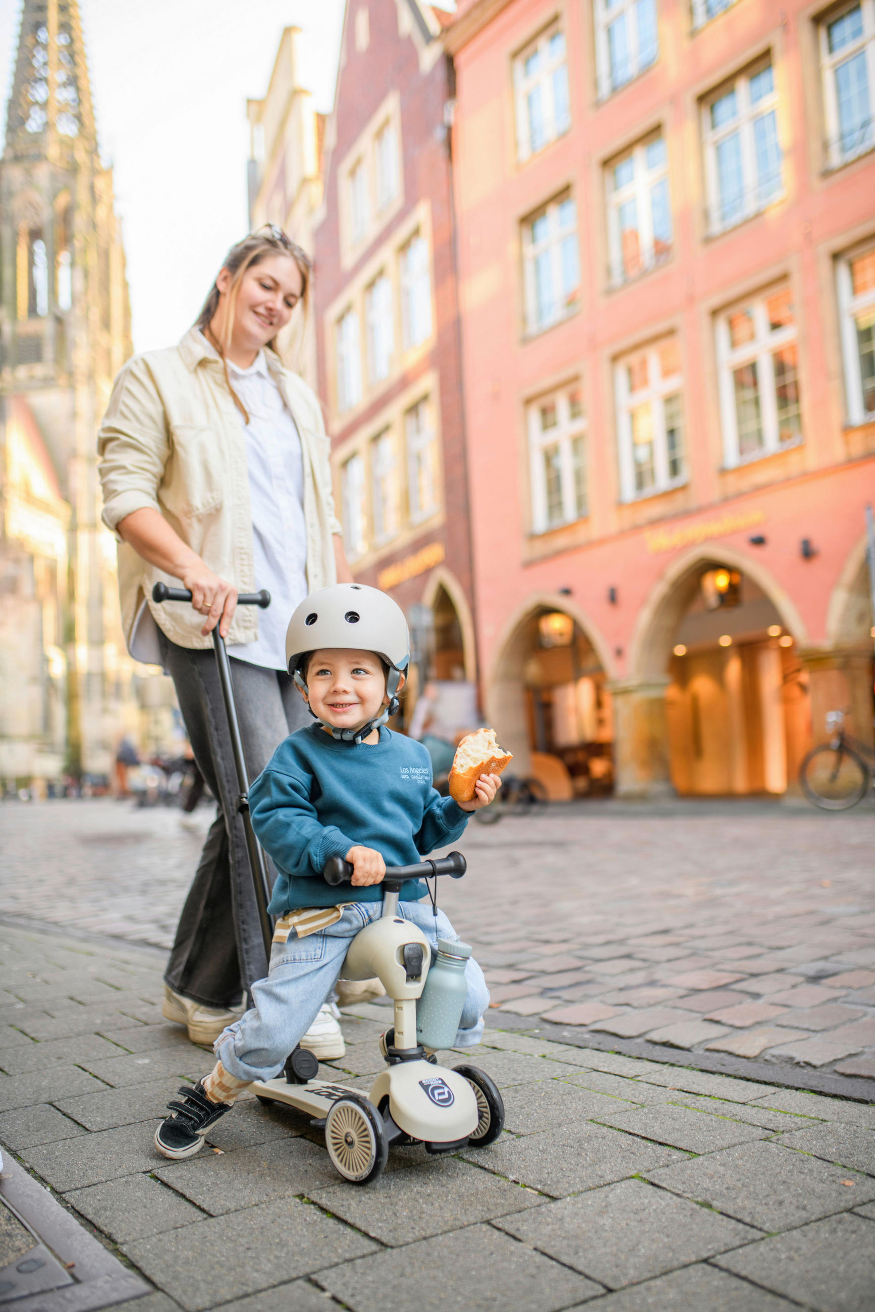 KINDERSCOOTER - Hellgrau, Trend, Kunststoff (3,1kg) - Scoot and Ride