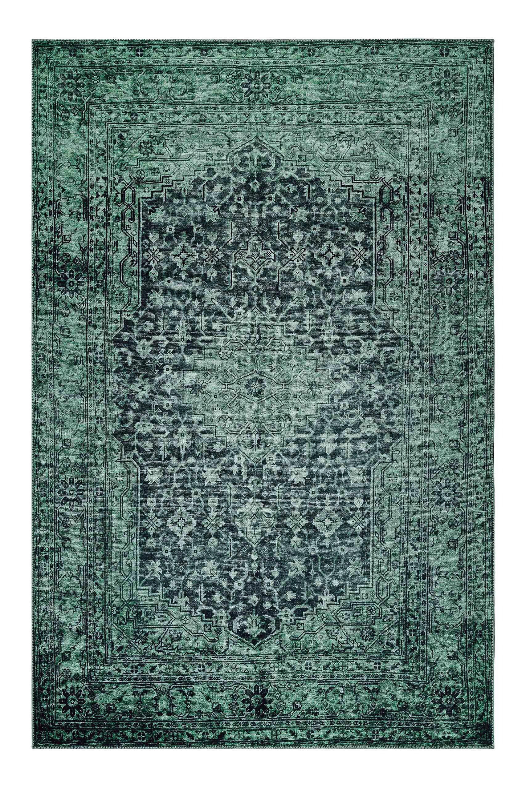 VINTAGE-TEPPICH 140/200 cm 2nd Avenue Dunkelgrau  - Dunkelgrau, LIFESTYLE, Textil (140/200cm) - WECON HOME