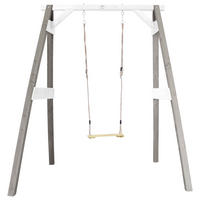 SCHAUKEL  - Weiß/Grau, KONVENTIONELL, Holz (181/207/160cm) - Ambia Garden