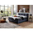 BOXSPRINGBETT 180/200 cm  in Blau  - Blau/Schwarz, KONVENTIONELL, Kunststoff/Textil (180/200cm) - Carryhome