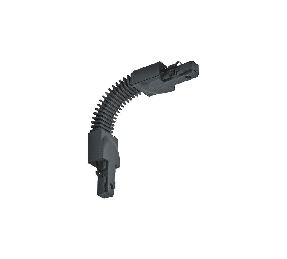SCHIENENSYSTEM-VERBINDER - Schwarz, Basics, Kunststoff (3/2/30cm) - Trio Leuchten