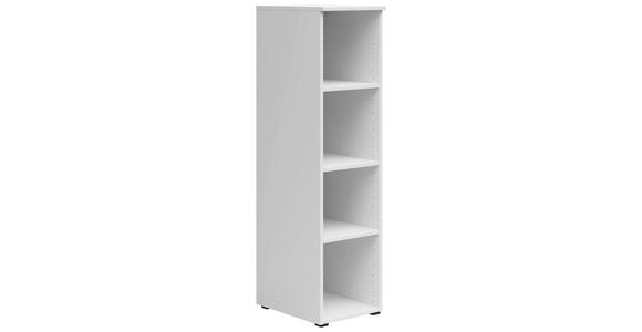 REGAL Weiß - Anthrazit/Weiß, MODERN, Holzwerkstoff/Kunststoff (30/115/40cm) - Carryhome