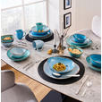 KOMBISERVICE Blau, Grün, Blaugrau AQUA SABBIA 24-teilig 6 Personen  - Blau/Blaugrau, Trend, Keramik - Novel