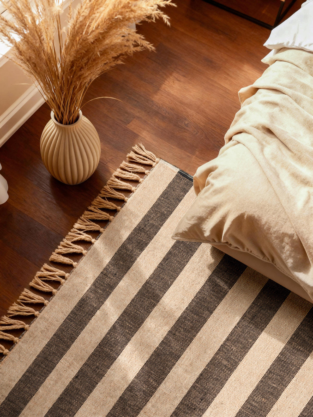 JUTETEPPICH 200/300 cm Handloom 1.0 Creme, Schwarz  - Creme/Schwarz, Basics, Textil (200/300cm) - Hanse Home