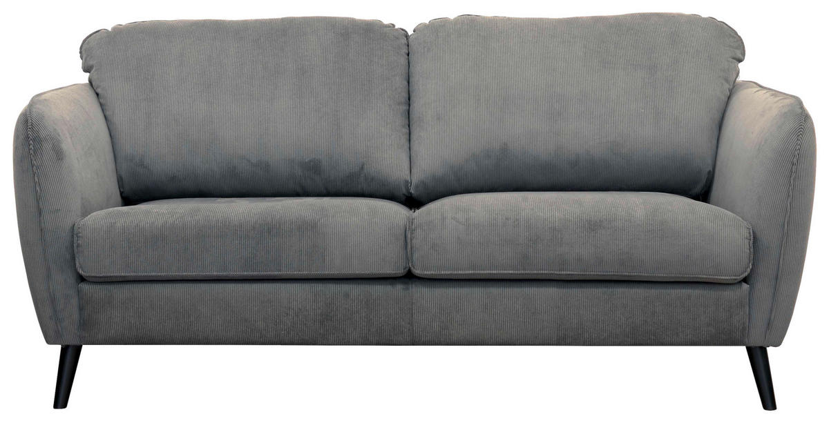 SOFFA i trä, metall, textil grå  - svart/grå, Klassisk, metall/trä (182/94/91cm) - Carryhome