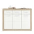 BYRÅ - vit/alufärgad, Design, trä/träbaserade material (117/88/37cm) - BOXXX