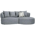 ECKSOFA in Chenille Braun, Grau  235/166 cm  - Beige/Schwarz, MODERN, Kunststoff/Textil (235/166cm) - Hom`in