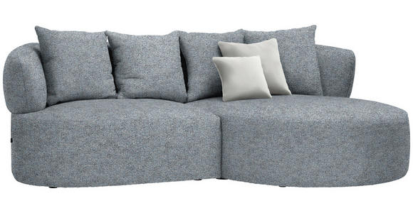 ECKSOFA in Chenille Braun, Grau  235/166 cm  - Beige/Schwarz, MODERN, Kunststoff/Textil (235/166cm) - Hom`in