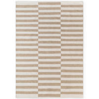 HANDWEBTEPPICH 160/230 cm Vika Weiß, Beige rechteckig  - Beige/Weiß, Basics, Textil (160/230cm) - Hanse Home