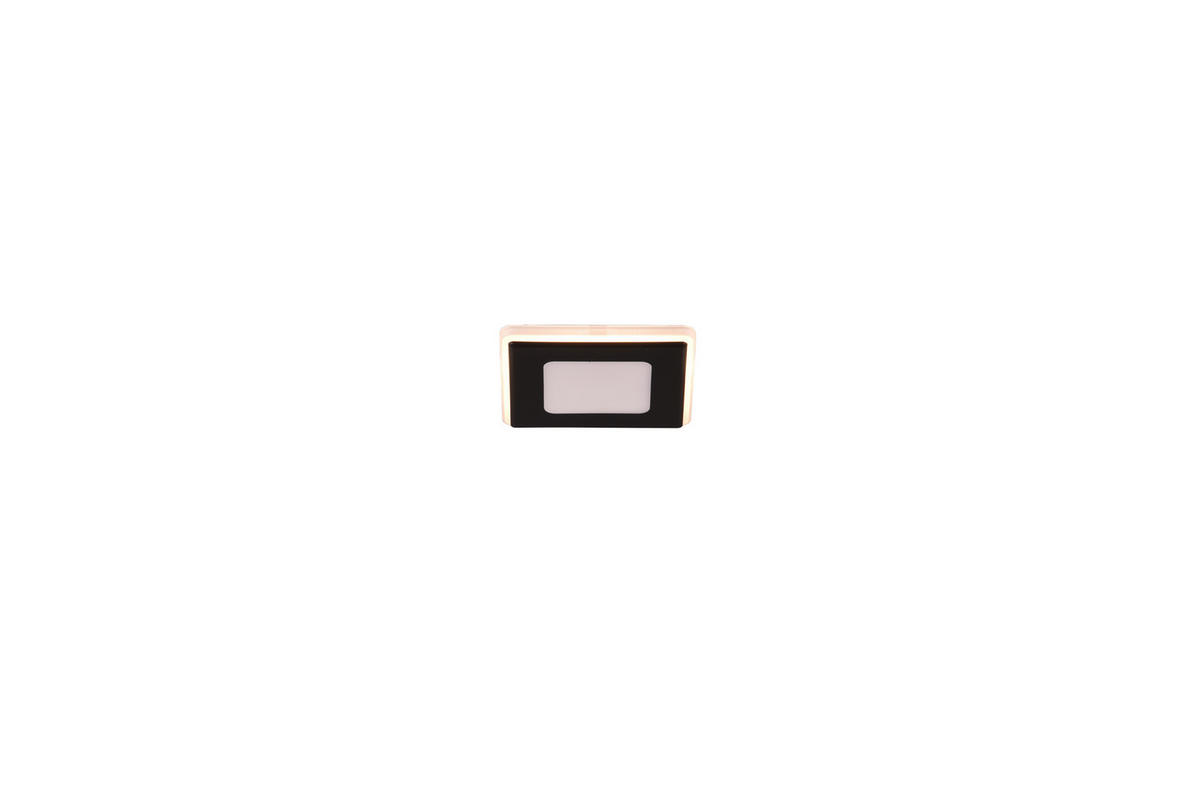 LED-EINBAUSPOT NIMBUS 8,5/8,5/3,9 cm   - Schwarz, Design, Kunststoff (8,5/8,5/3,9cm) - Trio Leuchten