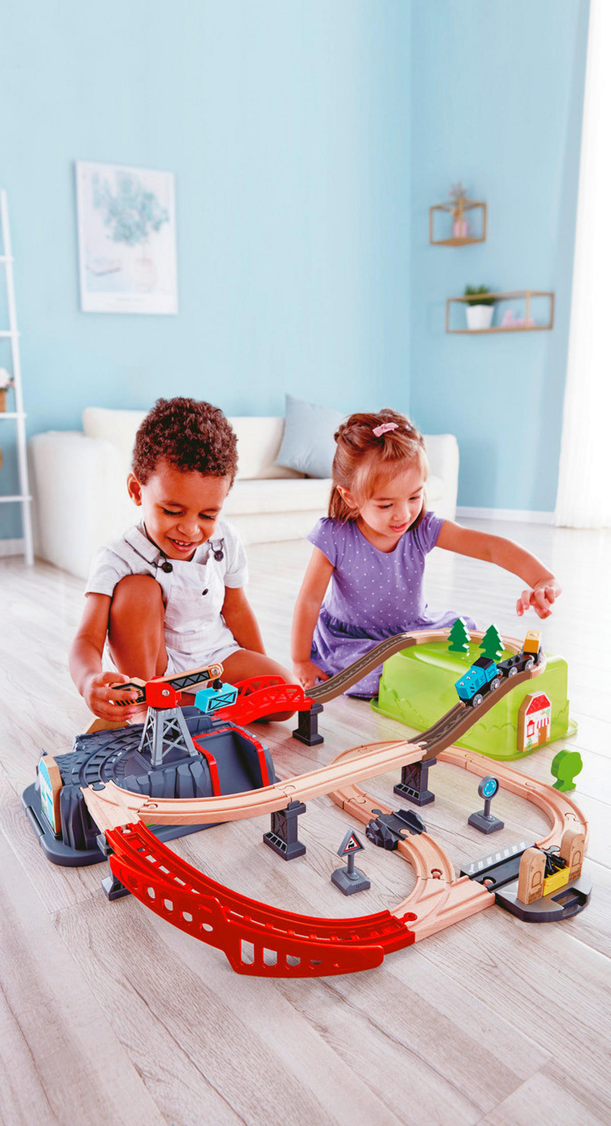 EISENBAHNZUBEHÖR - Multicolor, Basics, Holz/Holzwerkstoff (50,0/14,0/80,0cm) - Hape