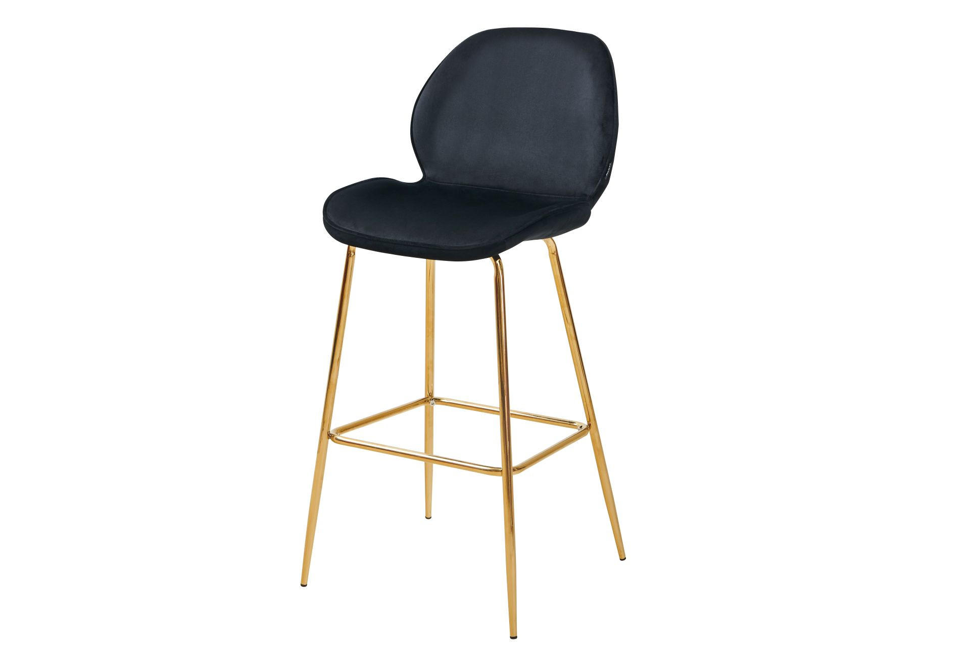 BARSKA STOLICA crna, zlatna - zlatna/crna, Trendi, drvo/metal (47/104/55cm) - Xora