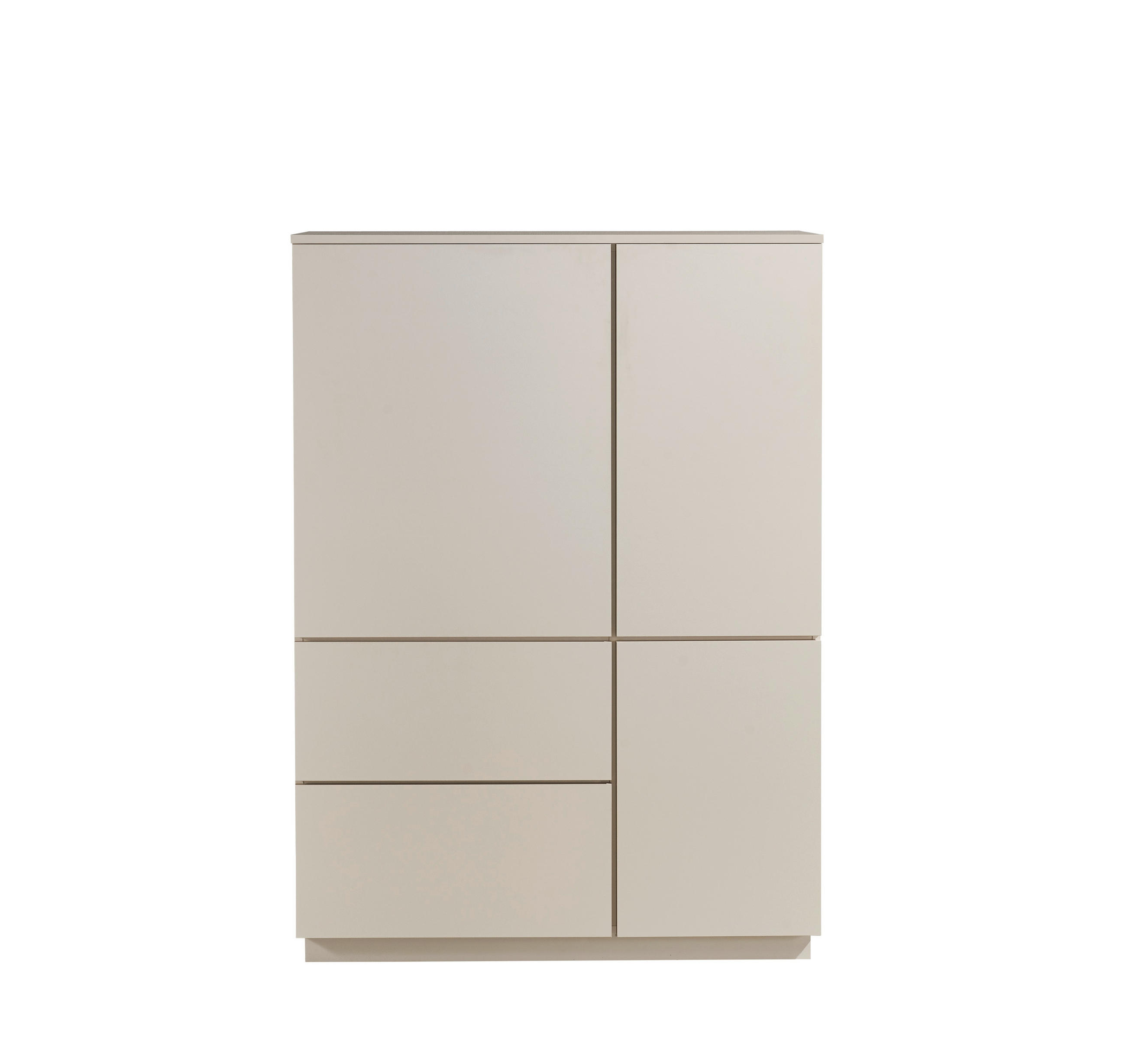 HIGHBOARD  103/142/38 cm 2 Schublade(n)  - Kaschmir, Design, Holzwerkstoff (103/142/38cm) - MID.YOU