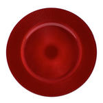 PLATZTELLER 34 cm  - Rot, KONVENTIONELL, Glas (34cm) - Novel