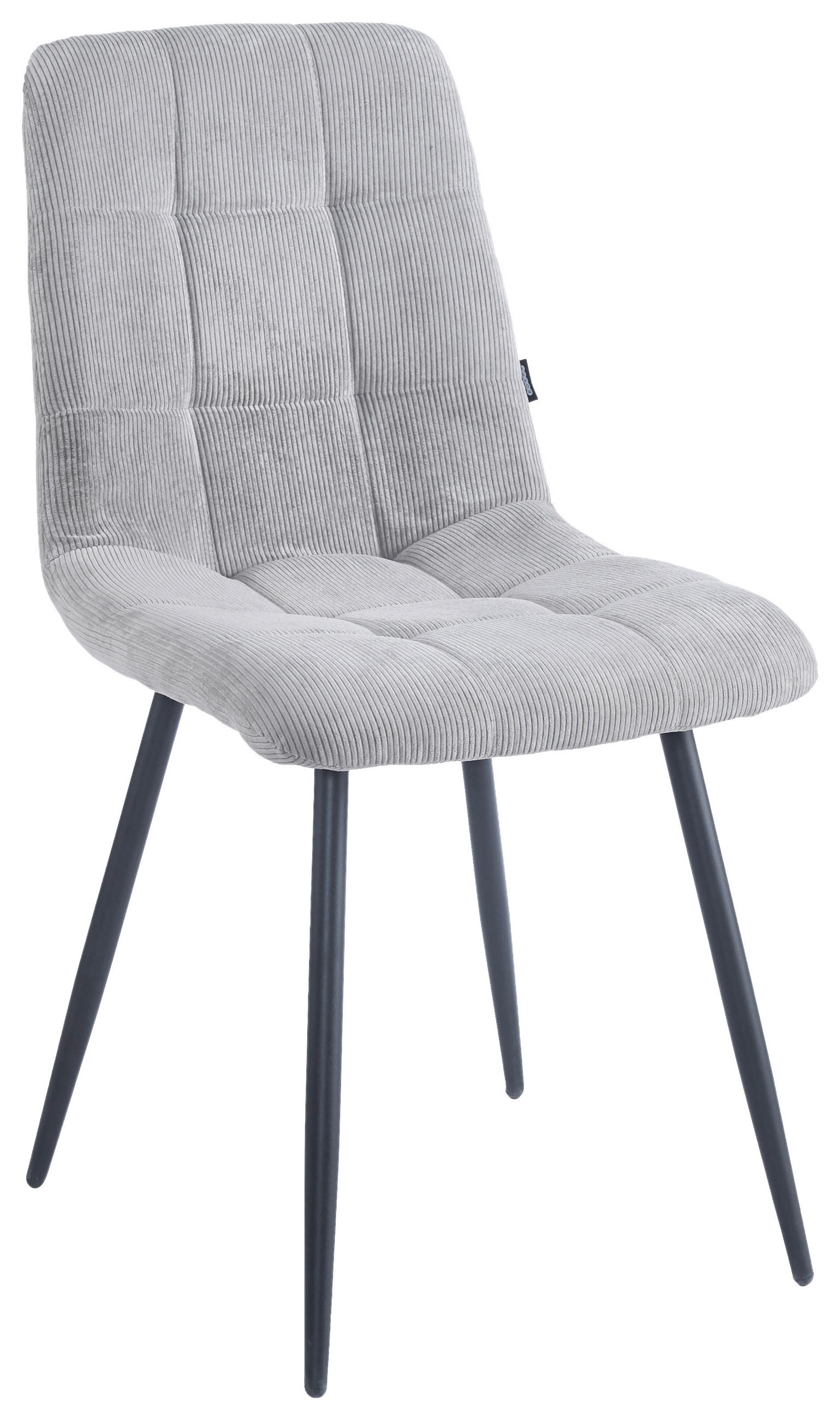 STOL, kovina, tekstil siva, črna  - siva/črna, Design, kovina/tekstil (45/89/58cm) - Boxxx