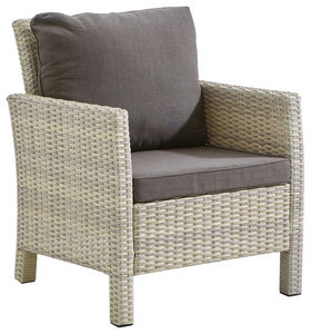 Dining Loungeset Braun Beige Kunststoffgeflecht Aluminium Online