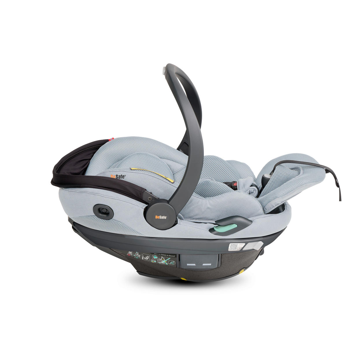 AUTO-SEDIŠTE ZA BEBE  Go Beyond²  - svetlosiva/crna, Osnovno, tekstil/plastika (64/44/59cm) - Besafe