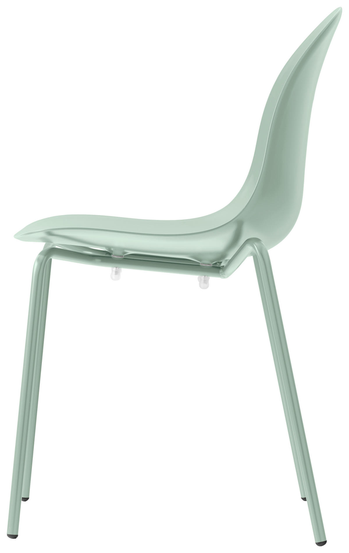 GARTENSTUHL-SET Edelstahl Pastellgrün  - Pastellgrün, Basics, Kunststoff/Metall (53,5/83/52,5cm) - Connubia 