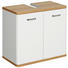WASCHBECKENUNTERSCHRANK 60/53/33 cm - Chromfarben/Eichefarben, KONVENTIONELL, Holzwerkstoff/Metall (60/53/33cm) - Xora WASCHBECKENUNTERSCHRANK 60/53/33 cm - Chromfarben/Eichefarben, KONVENTIONELL, Holzwerkstoff/Metall (60/53/33cm) - Xora