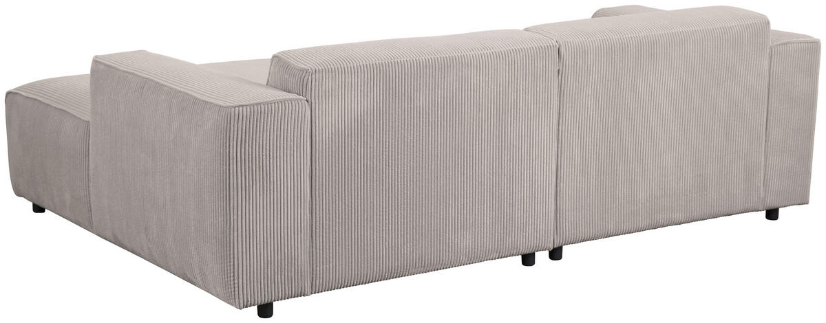 HÖRNSOFFA i manchester ljusgrå  - ljusgrå/svart, Design, textil/plast (234/161cm) - Livetastic