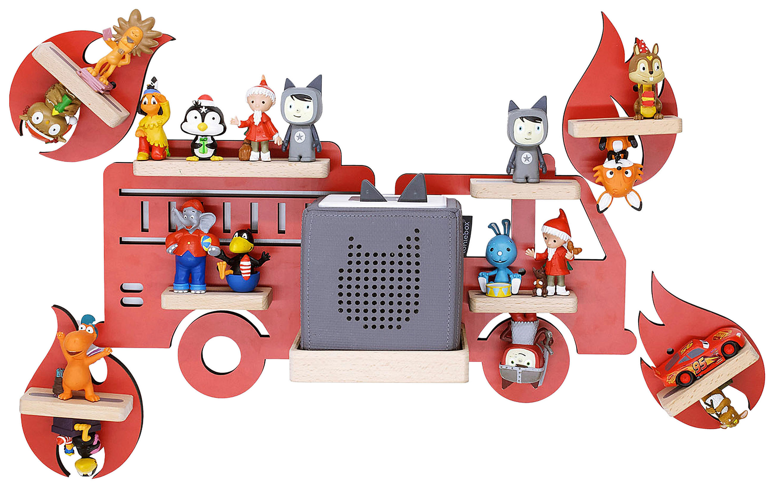 KINDERREGAL 44/40/19 cm  - Rot, MODERN, Holzwerkstoff (44/40/19cm) - MID.YOU