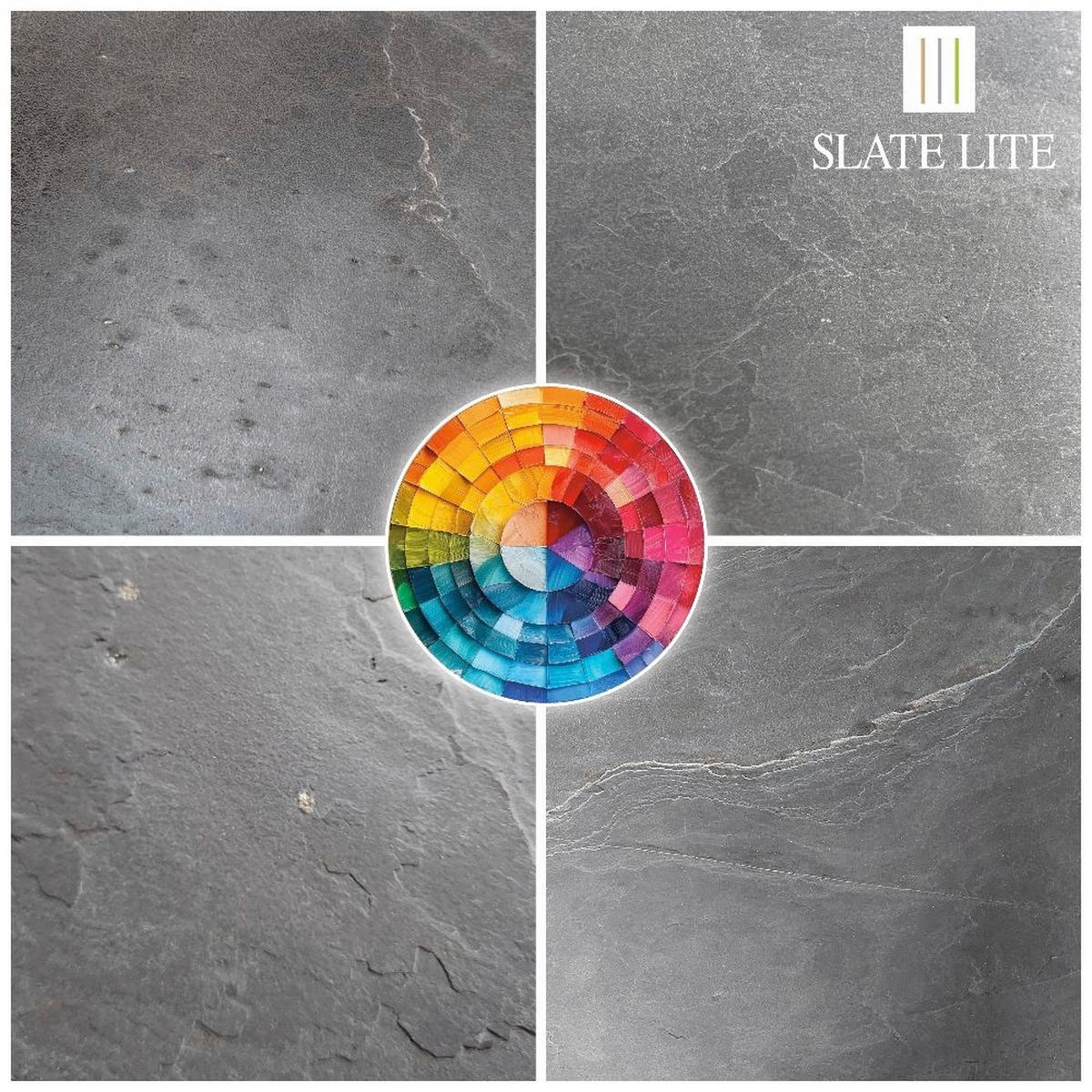 WANDPANEEL Anthrazit, Grau, Schwarz, Dunkelgrau  - Dunkelgrau/Anthrazit, Basics, Kunststoff/Stein (240/120cm)