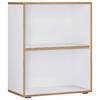 AKTENREGAL 60/74/33 cm  - Honigeiche/Weiss, Design, Holzwerkstoff/Kunststoff (60/74/33cm) - MID.YOU