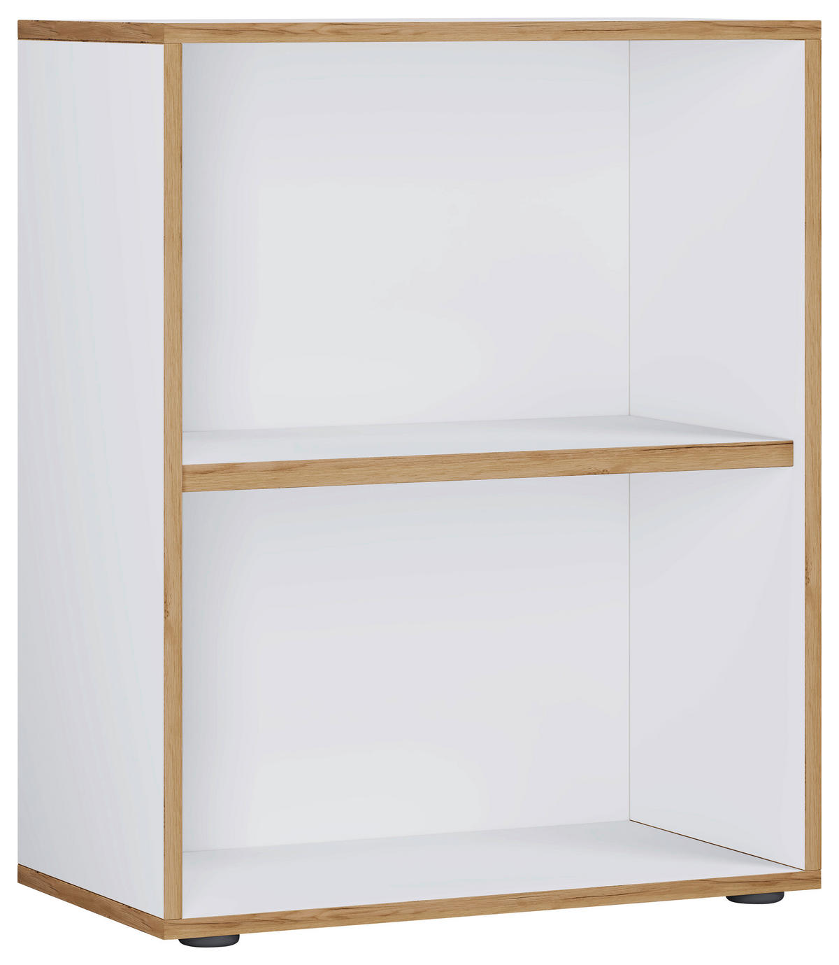 AKTENREGAL 60/74/33 cm  - Honigeiche/Weiss, Design, Holzwerkstoff/Kunststoff (60/74/33cm) - MID.YOU