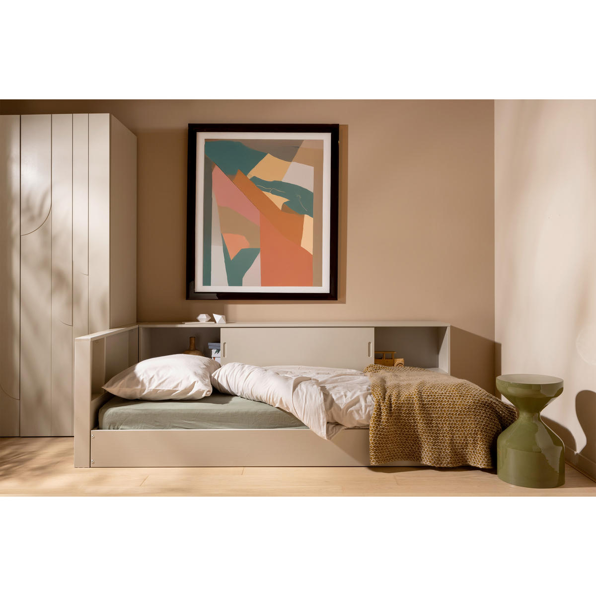 BODENBETT. 90/200 cm  in Grau  - Grau, Basics, Holz (90/200cm) - MID.YOU