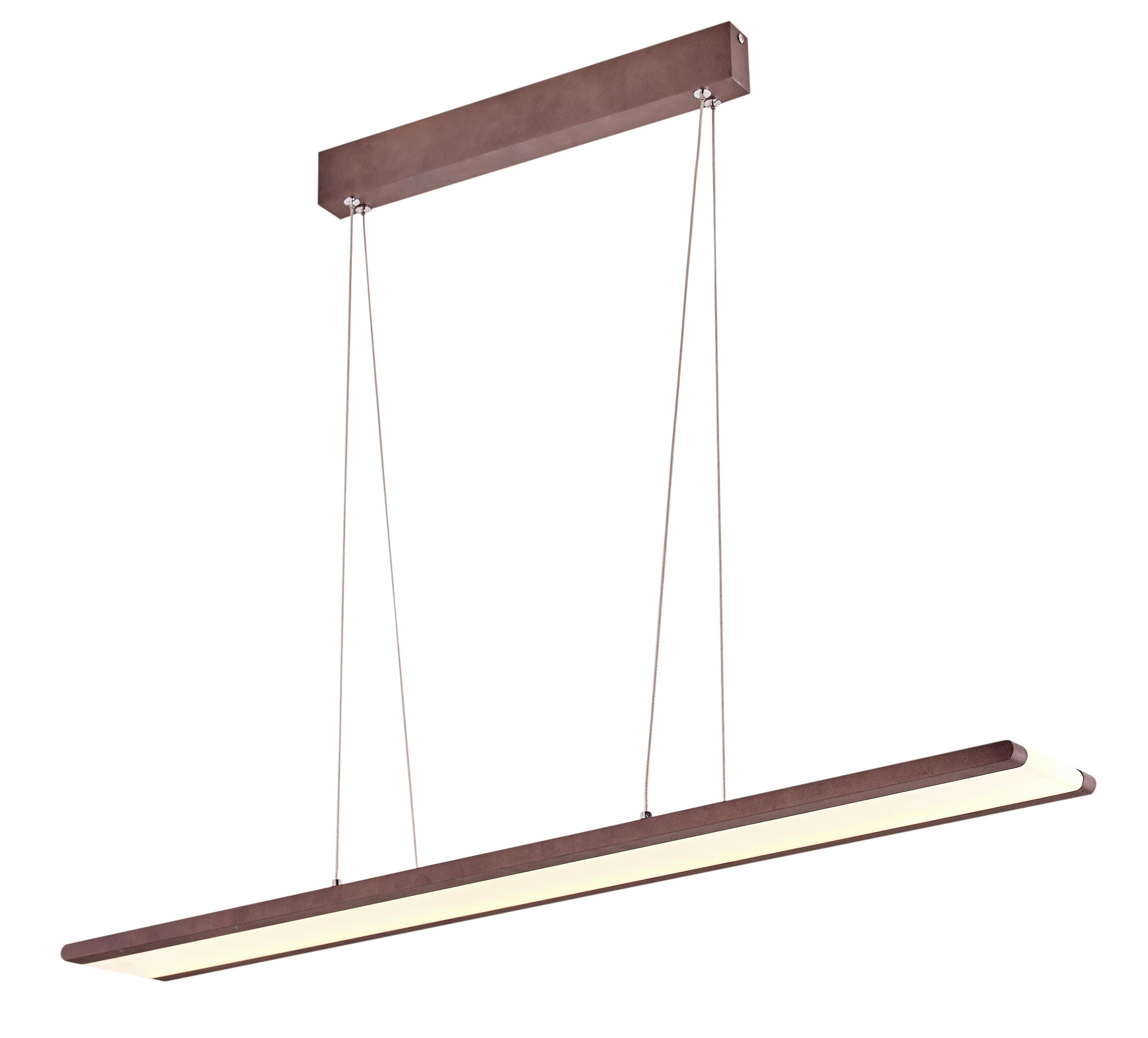 LED-PENDELLEUCHTE 91/10/150 cm  - Hellbraun, Design, Metall (91/10/150cm)