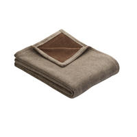 PLÉD 150/200 cm  - barna/világosbarna, Basics, textil (150/200cm) - Dieter Knoll