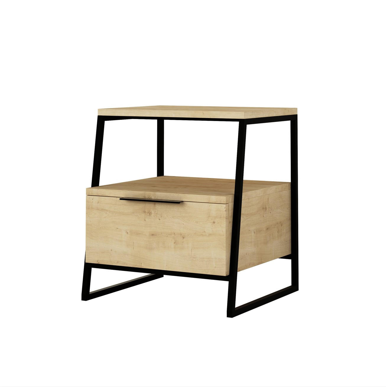 BEISTELLTISCH 45/40/50 cm Eichefarben  - Eichefarben/Beige, Design, Holzwerkstoff (45/40/50cm) - Livetastic