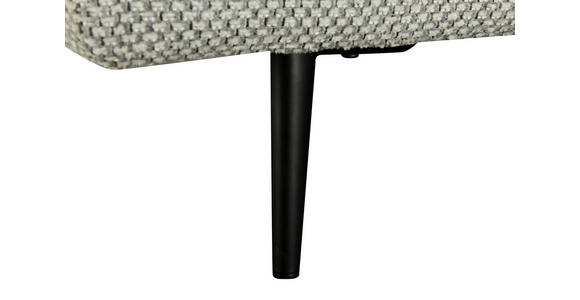 ECKSOFA in Mikrofaser Hellgrau  282/171 cm  - Hellgrau/Schwarz, Design, Textil/Metall (282/171cm) - Hom`in