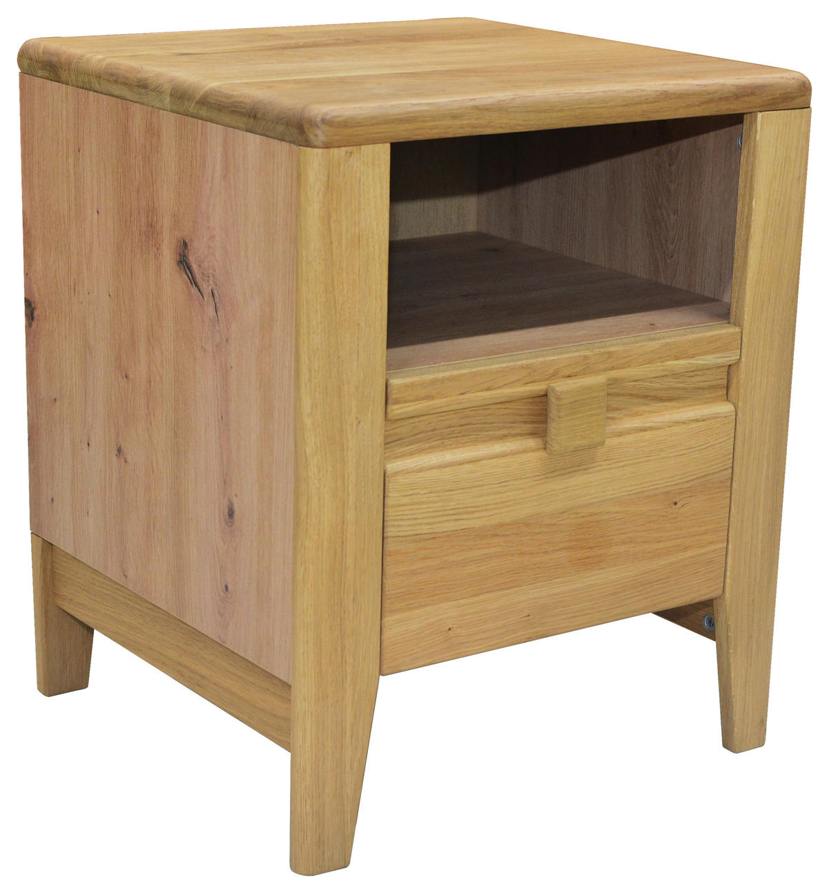 NACHTKÄSTCHEN in massiv Wildeiche Eiche Artisan, Wildeiche  - Wildeiche/Eichefarben, KONVENTIONELL, Holz/Holzwerkstoff (45/54/42,7cm) - Linea Natura