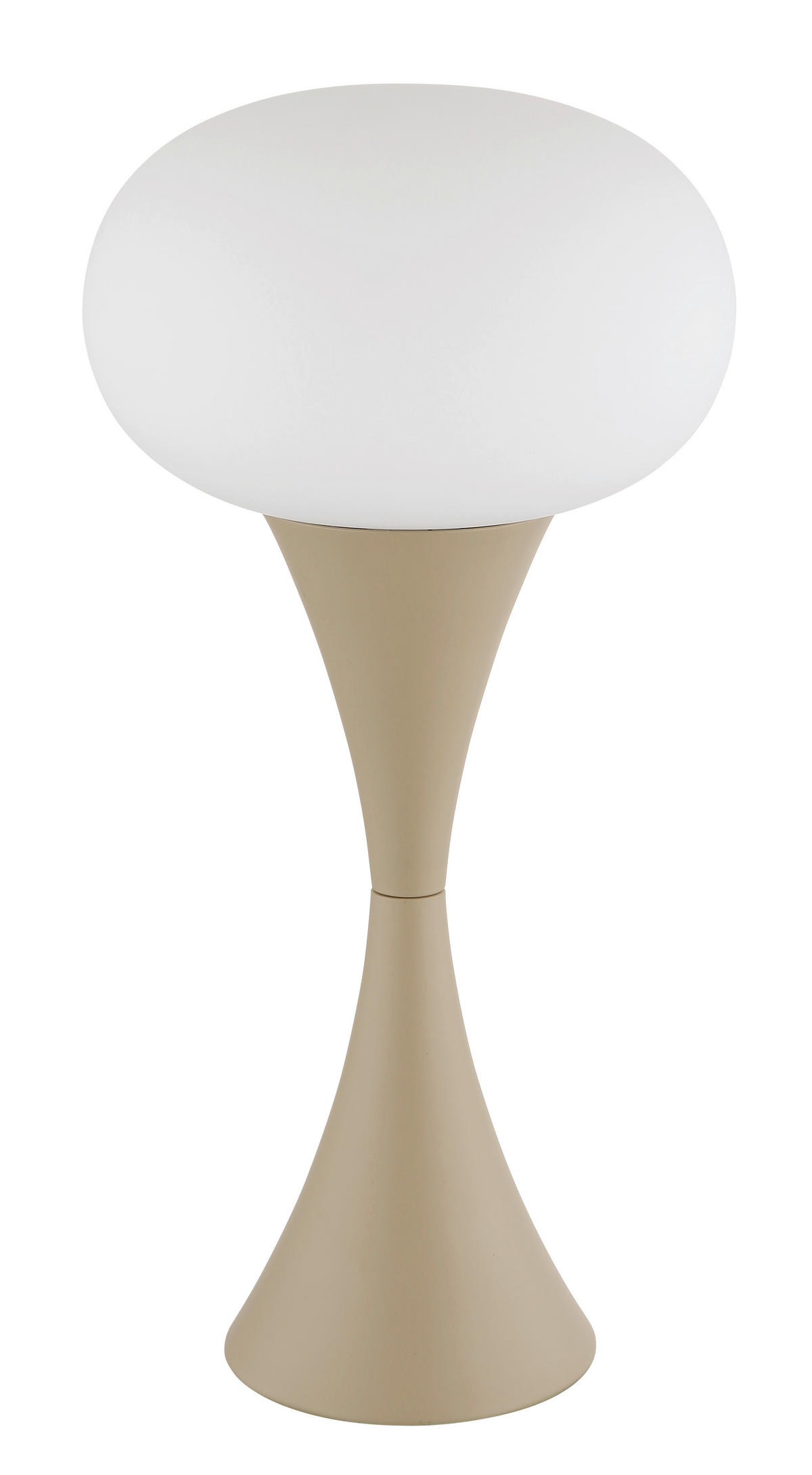 STOLNÍ LAMPA, E14, 18/36,9 cm  - bílá/opál, Design, kov/plast (18/36,9cm) - Globo
