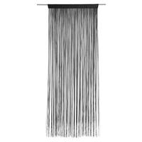NITASTA ZAVESA UNI, ČRNA  prosojno   90/245 cm  - črna, Konvencionalno, tekstil (90/245cm) - Boxxx