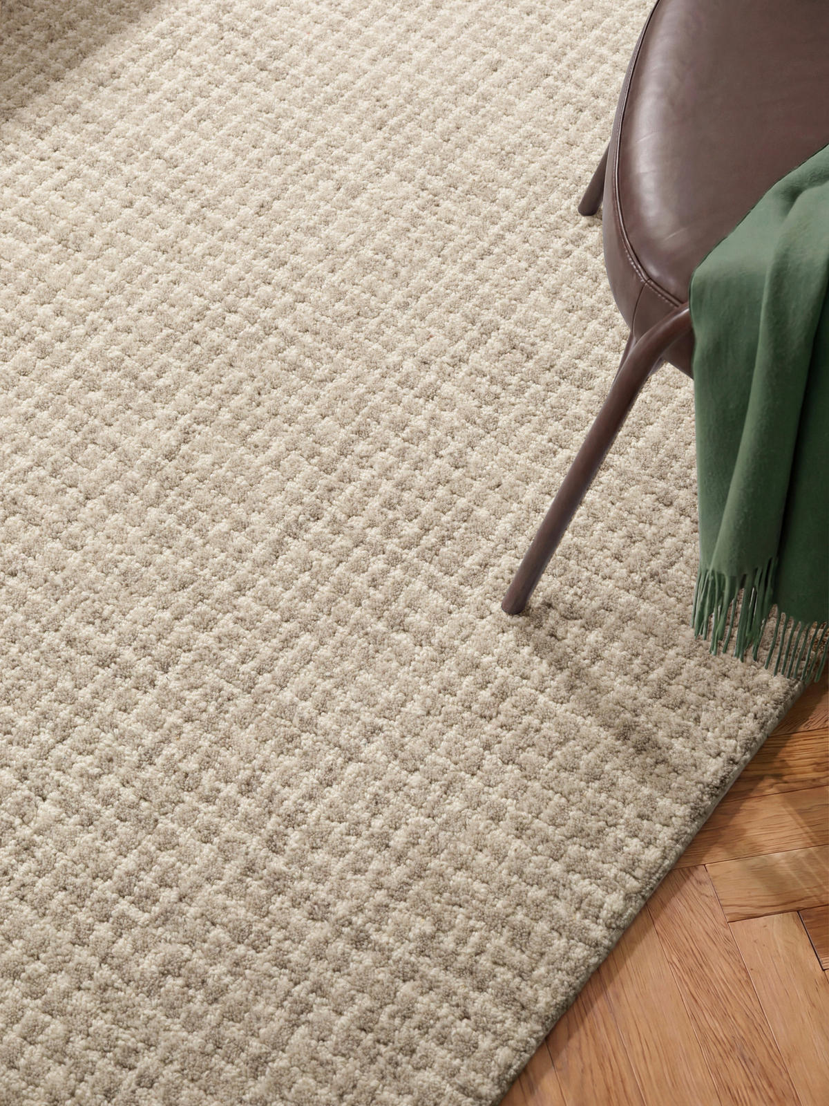 WOLLTEPPICH Wohnzimmer 120/170 cm Eloise Creme, Grau rechteckig  - Creme/Grau, Basics, Textil (120/170cm) - Hanse Home