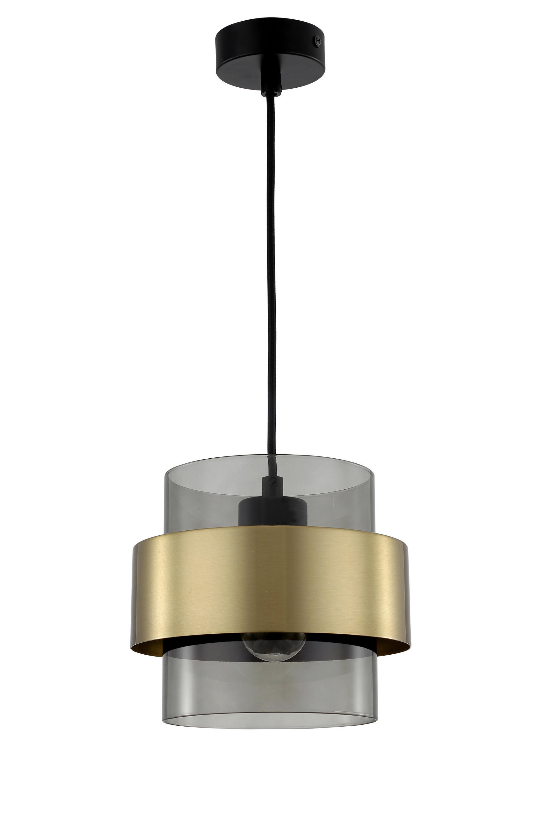 HÄNGLAMPA Miele 80/150 cm  - guldfärgad, Basics, glas (80/150cm)