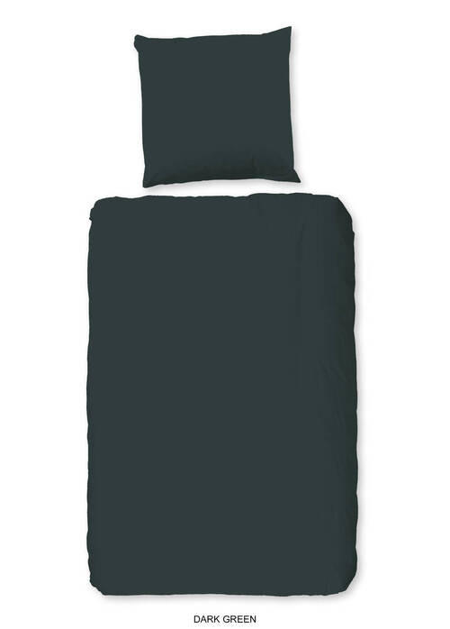 WENDEBETTWÄSCHE Good Morning Renforcé 135/200 cm  - Dunkelgrün, Basics, Textil (135/200cm) - MID.YOU