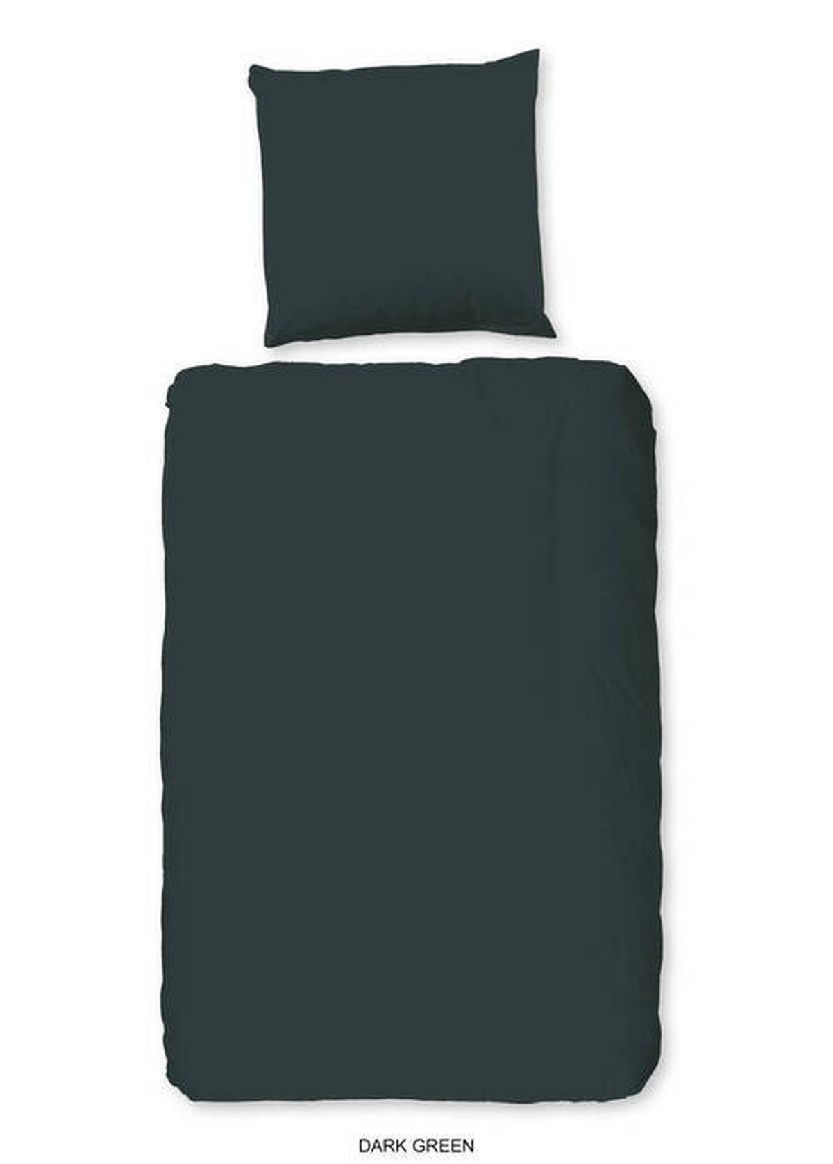 WENDEBETTWÄSCHE Good Morning Renforcé 135/200 cm  - Dunkelgrün, Basics, Textil (135/200cm) - MID.YOU
