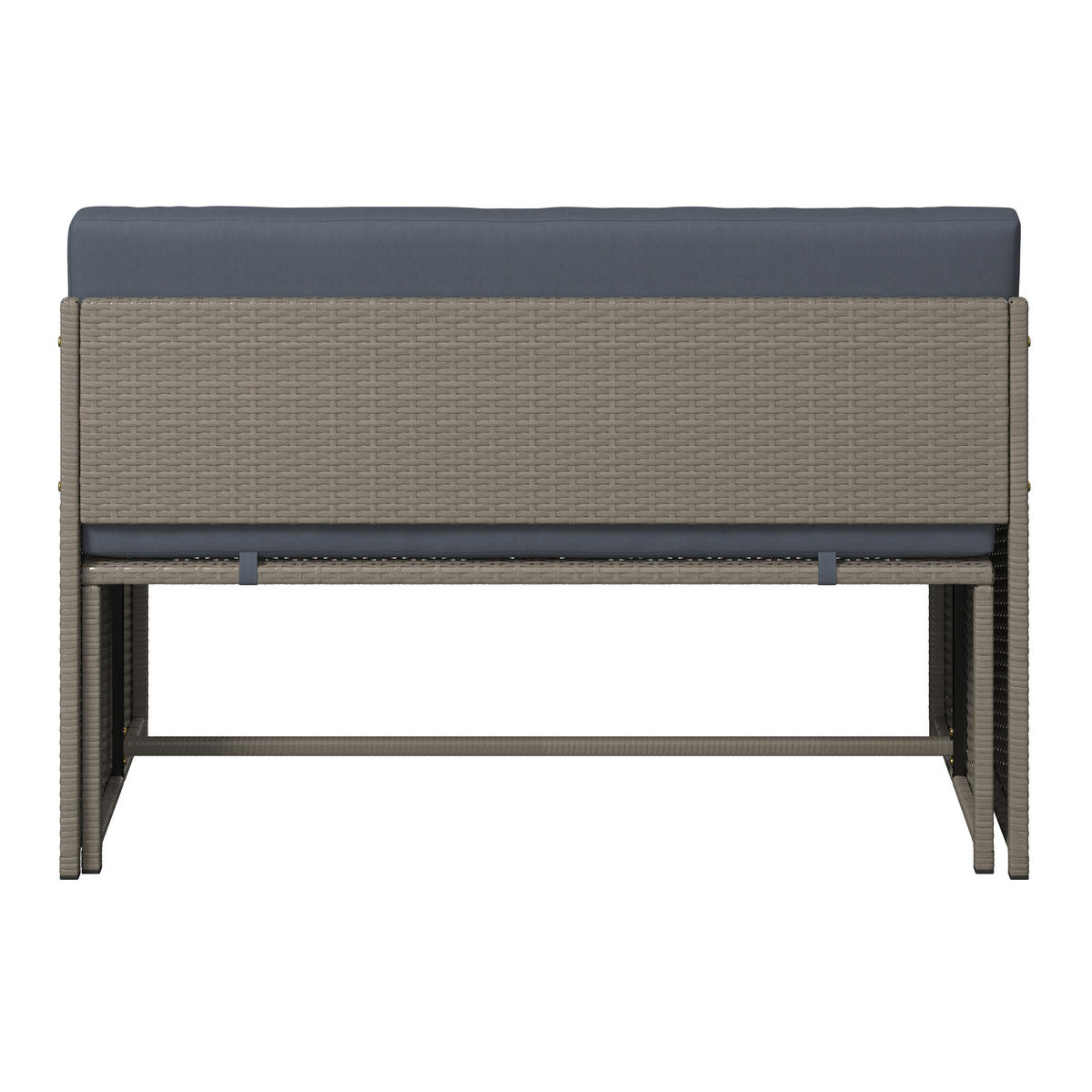 GARTENSET  - Grau, MODERN, Textil/Metall (115/92/74cm) - Ambia Garden