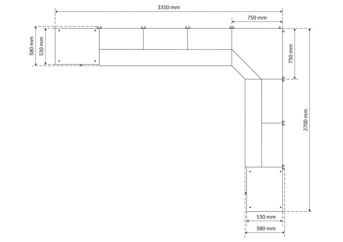 WERKSTATT-SCHRANKWAND  - Basics, Holz/Metall (335/270cm)