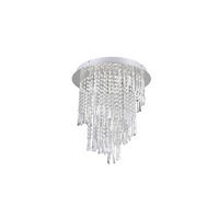 Plafonieră Cu Led  45/50 cm    - culoare crom/transparent, Basics, plastic/metal (45/50cm)